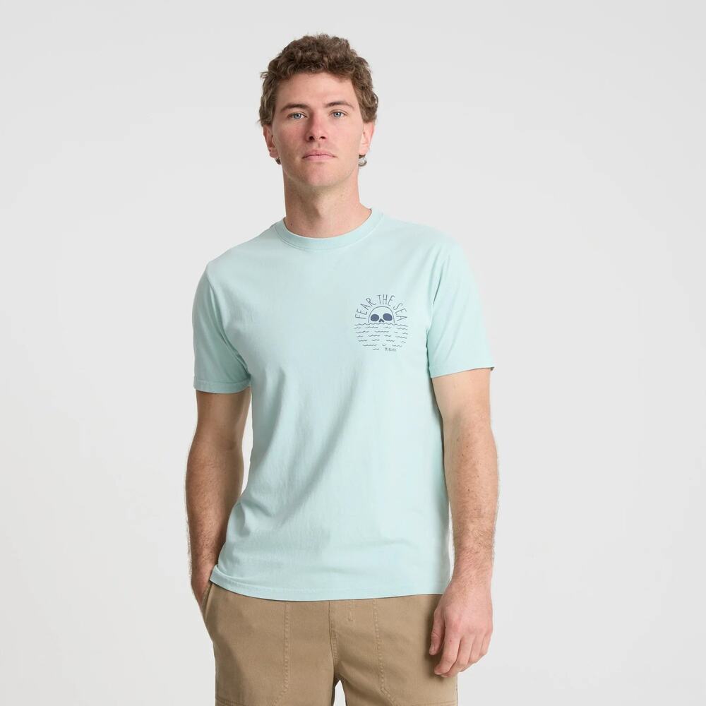 NWT Roark Fear the Sea Premium Tee in Harbour sz Medium